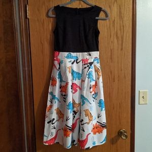 LAST CHANCE 2/$20 Retro Stage Dinosaur Dress